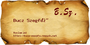 Bucz Szegfű névjegykártya